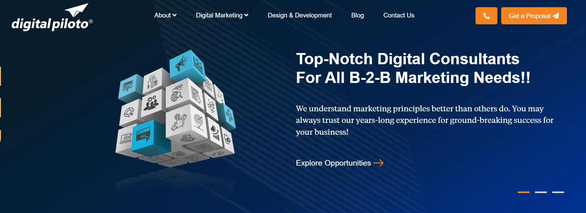 Digital Piloto positions around brand voice and strategic clarity