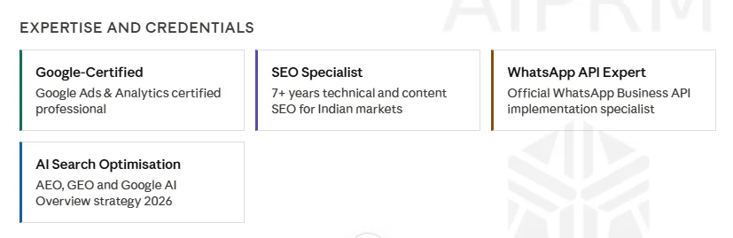 Expertise and Credentials